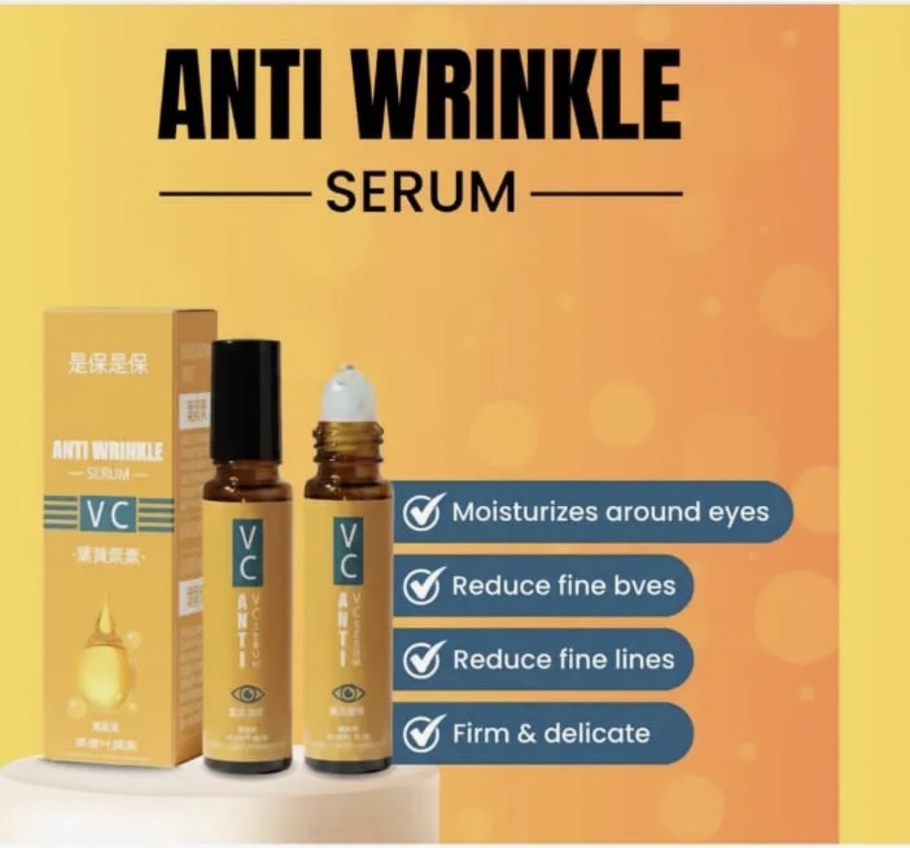 VC Vitamin C Serum Brightening Hydrating Facial Serum 10ml Moisturizing Anti Aging Formula For Glowing Healthy Looking Skin (10ml)