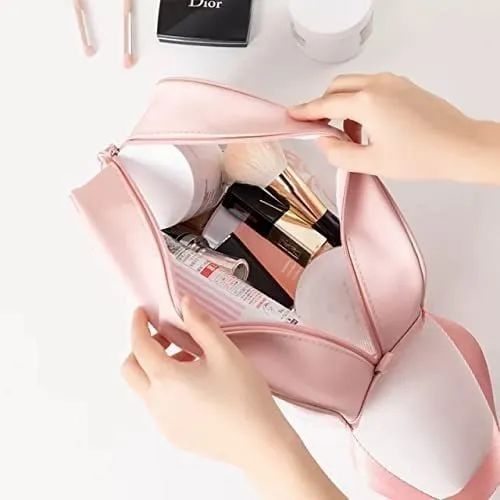 Travel Makeup Bag Clear Waterproof – Portable Transparent Wash Bag for Cosmetics & Essentials