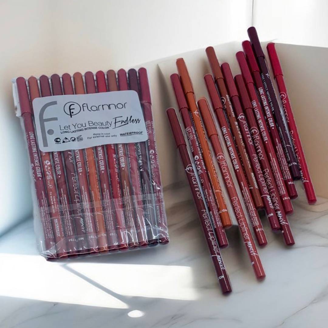 Flormor Let Your Beauty Endless Perfect Lip Liner Pencil Pack of 12pcs