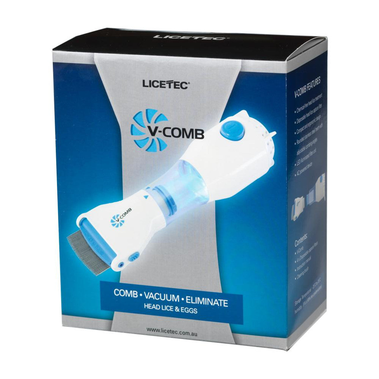 V Comb Anti Lice Machine with 4 Free Filters