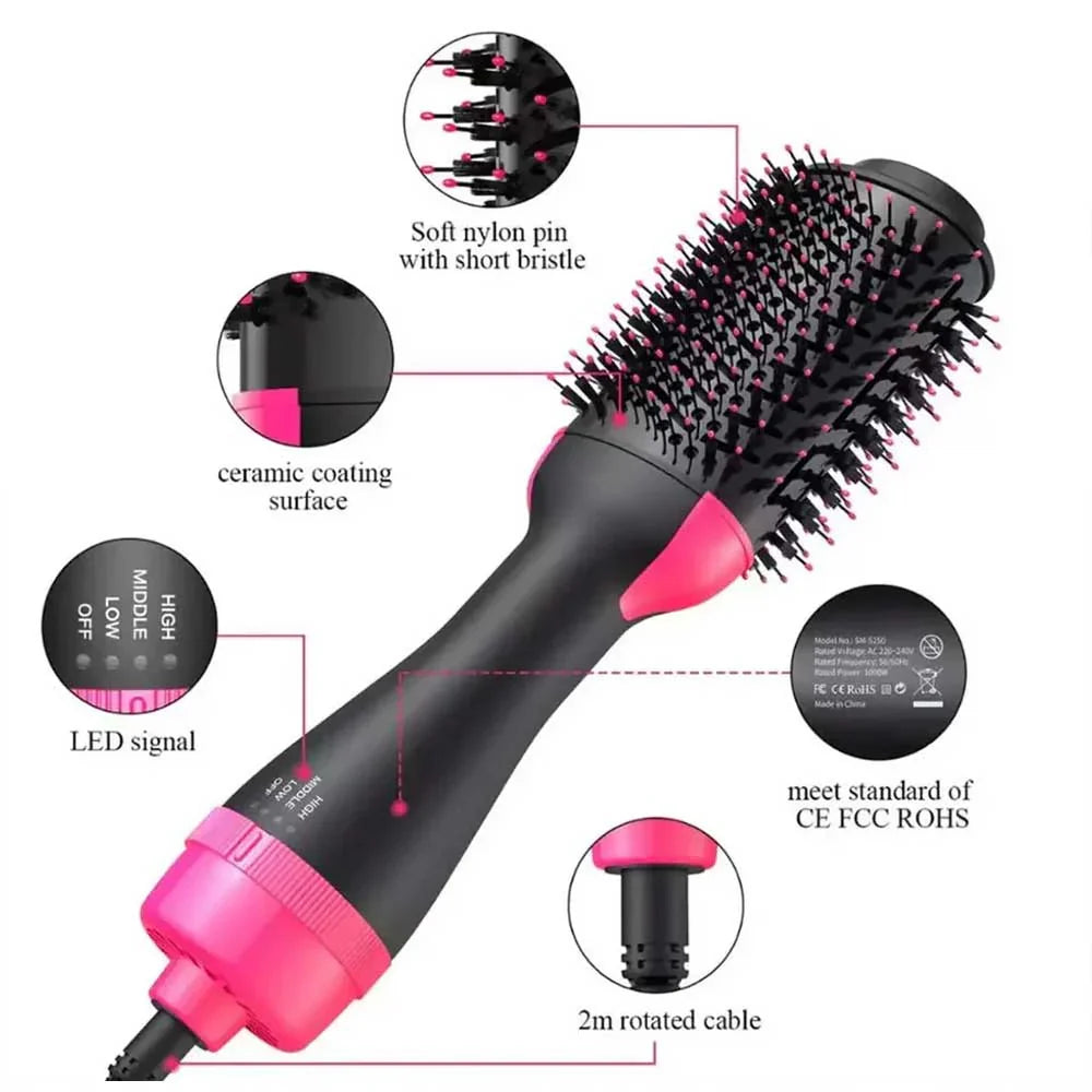 One Step Hot Air Brush (Dryer + Straightener)